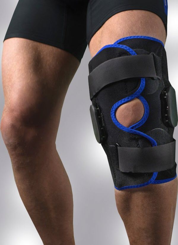 Hinged Knee Brace ROM Post OP Knee Immobilizer Leg Braces Orthopedic Patella