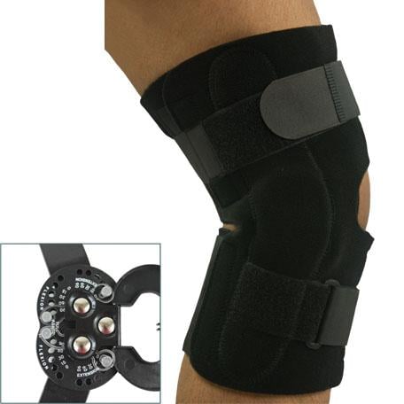 BREG Flex T-Scope Premier Post-Op Hinged Adjustable Knee Brace Right/Left  Leg